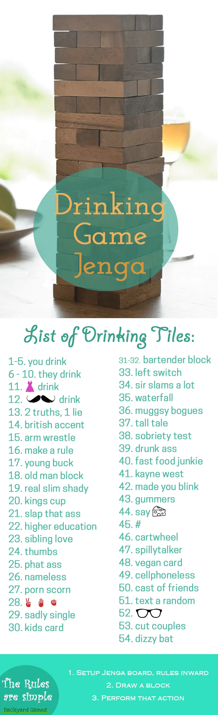 Drinking Jenga Game